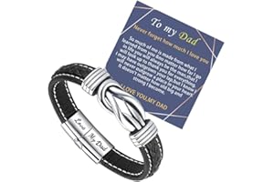 SRANICH To My Son/Grandson/Husband/Boyfriend/Uncle/Nephew/Man/Brother Bracelet,braided leather bracelet for Son/Grandson/Husband/Boyfriend/Uncle/Nephew/Man/Brother Christmas Gifts,Bracelet Gifts for men