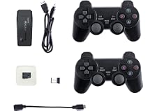 Pepisky Y3 Lite Game Stick Console with Dual 2.4G Wireless Controllers Connnect TV High-definition Output with 32G Card 3000 
