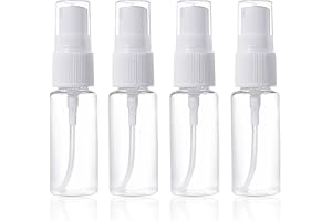 HSLPSM 4 X 20ml Sprühflasche Klein,Spray Bottle,Sprayflasche Leer,Zerstäuber,Mini Sprühflasche,Kleine Sprühflaschen Zum Befüllen,Zerstäuber Sprühflasches,Sprühflaschen Befüllen,für Parfüms,Öle,Wasser,Alkohol