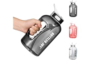 ACXILEXY Wodoszczelna butelka na wodę, 1,5 l, sportowa butelka na wodę z markerem czasu motywacyjnego, wolna od BPA butelka do wody, butelka sportowa wielokrotnego użytku na kemping, dla dzieci, w podróży