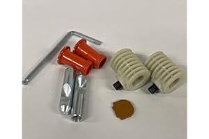 EKERSHOP Universal Concealed Fixing Set 6 Pieces for Wall Hanging Toilet & Wall Bidet Bolts 7 cm Silver