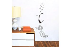 ADECALS Open Book Wall Sticker Reading Book Wall Art (Book)