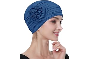 Alnorm Flower Design Chemo Hair Loss Caps Cancer Headwear for Women
