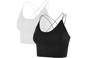 Xnova Reggiseno Sportivo Senza Ferretto Donna Ragazza, Crop Top Reggiseni Multipack Cinghie Bralette Senza Cuciture Comodo Brassiere Imbottito Bra Bustier per Yoga, Fitness, Dormire