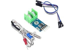 ZkeeShop MAX6675 Module + K Type Thermocouple Temperature Sensor 0°C-1024°C Compatible for Arduino