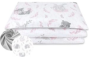 BABYSAFE Baby Safe Copripiumino Lettino Neonato 120 x 90 cm copripiumino culla 100% cotone biologico Certificato OEKO-TEX lenzuola letto singolo bambino set biancheria da letto