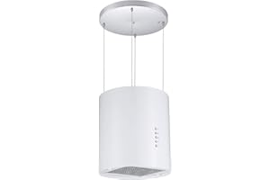 Cookology Ceiling Wire Hung Island Cooker Hood Extractor Fan (White)