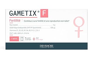 Densmore - GAMETIX F - Fertilité femme et Grossesse - Complément Alimentaire à base Vitamines et Minéraux, Myo-Inositol, Acide Folique - 30 sachets (poudre) - 1 mois - Fabriqué en France