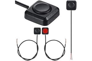 Cucioki 4 Piece Momentary Push Button on Off Switch Plastic Momentary Switch 12V 24V Mount Mini Button Switch