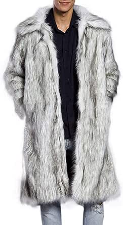 white fur coat amazon