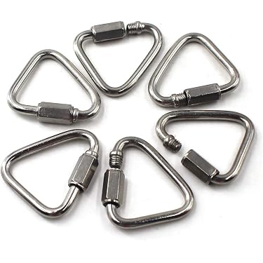 28 Maillons Rapides M4 ZEONHEI En Inox - Connecteur D Forme 40mm Pour Hamac, Camping, Chaînes