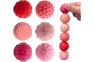 ZAPPELSTIFT Magnetic Balls Fidget Toys for Adults & Teens,6PCS Stress Relief Sensory Toys for Autism ADHD Anxiety,Fun Textures Gadgets,Office Desk Toy,Travel Toy,Stocking Stuffers for Women Men Teen Gift (Pink)