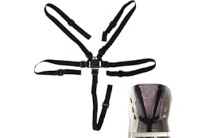 QTKSCEADLNCE Gurt Sicherheitsgurt, Hochstuhl-Sicherheitsgurte Sicherheitsgurt für Kinderwagen Kinderschutzgurt Universal Ersatz-Sicherheitsgurte Verstellbare für Baby Kindersitz Kinderwagen Kinder Buggy (Set B)