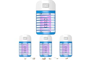 AILEDA Lampada Antizanzare Elettrica Atossica e Sicura, Zanzariera Elettrica con Luce, per Casa Giardino Interno Esterno Cucina Soggiorno, Insetti Zanzare, Mosca, Falene