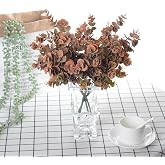 Nettenevime Artificial Flower Eucalyptus Boxwood Bunch Powder Pastel Burnt Orange Garnish Aradal Decorative Artificial Plant