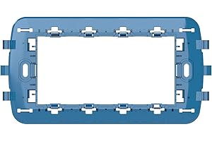 4BOX Mehrreihige Halterung für Box Typ 504, kompatibel mit Bticino LivingLight, Vimar Plana, Arké und Eikon