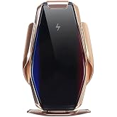 Forzacase Ara&ccedil; İ&ccedil;i Sens&ouml;rl&uuml; Wireless Kablosuz Şarj &Ouml;zellikli Telefon Tutucu Gold - S7 FC101