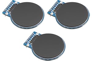 ARCELI 3Pcs GC9A01 1.28-Zoll Rundes TFT Display für Arduino, RGB IPS HD 240 x 240 Auflösung SPI-Schnittstelle LCD-Anzeigemodul für Anzeigegeräte, Echtzeitüberwachung und Instrumentenanzeige