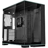 Lian Li O11D EVO RGB Oyun Bilgisayarı Kasası ATX Siyah - RGB Aydınlatmalı Midi Tower PC Kasası, 455 mm'ye Kadar Ekran Kartlar