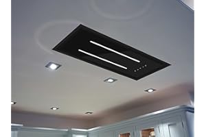 MODERN LIVING ViandPro Aria Flush Fit Ceiling Hood 90 x 30 All Black Fits Between Joists
