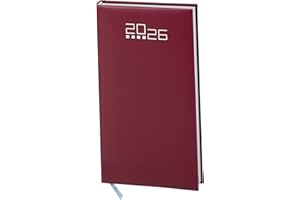 Pubblimania Agenda hebdomadaire de poche, poche ou sac à main, couverture rigide pour travail, maison, rendez-vous, délais Cm 8x15