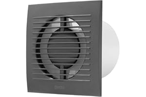 ABOUT VENT Ø 100mm Ventilateur Extracteur d'Air - Anthracite Ventilateur Mural Silencieux - Aérateur pour Cuisine WC Salle de Bain