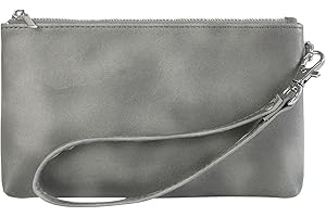 DingGuagua Pochette in Pelle PU Pochette Donna da Polso Borsello Portafogli Borsette per Lavoro Viaggio Casual Ufficio Borsa