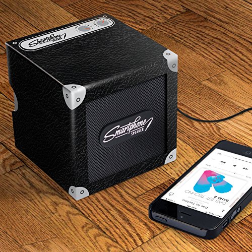 Smart Phone Speaker Box, AUX compatible, wired for iPhone/Android and more, Black