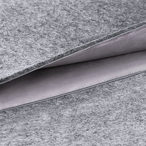 SAVFY Laptophülle 13.3 Zoll Laptop Sleeve Macbook Air Tasche Laptop Tasche iPad Pro Sleeve Case Cover für MacBook Air, MacBook Pro Retina Display, dunkelgrau - 5