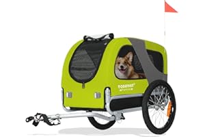 ‎TIGGO DOGGYHUT® Premium MEDIUM Fahrrad Hundeanhänger für Hunde bis 23 kg Fahrradanhänger Klappbar