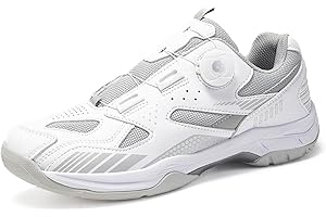 sekiueo Badminton Shoes Lightweight Table Tennis Pickleball Shoes for Men Women All Court Sneakers Non-Marking Non-Slip