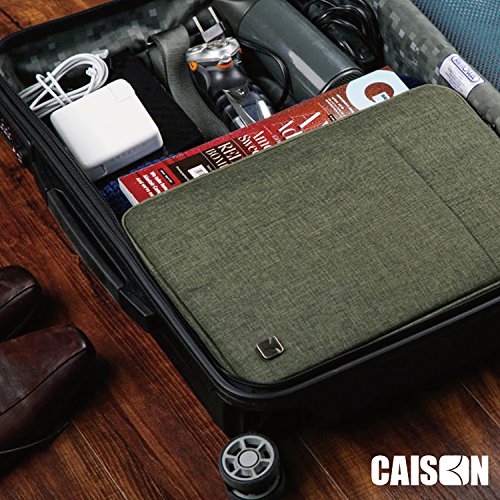 Caison 11.6 Zoll Wasserdicht Klassisch Laptop Sleeve Case Hülle Notebook Tasche Schoner Abdeckung Microsoft 12.3″ Surface Pro 4 / 12″ Surface Pro 3 / Apple 11″ MacBook Air (Militärgrün) - 7