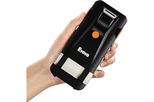 Eyoyo Bluetooth Barcode Scanner, 3-in-1 Back Clip-on Phone Scanner Portatile 1D Wireless lettore di codici a barre Bar Code Reader per la gestione dell'inventario, Compatibile con iPhone, Android, iOS