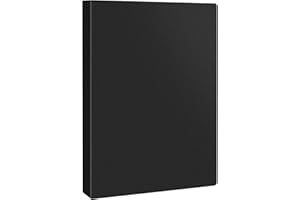 JEFURE A4 Display Folder with Plastic Sleeves, Display Book Folders with 40 Pockets, Presentation Folder, Project Folders for Storing Document and Certificate(1 Book, Black)