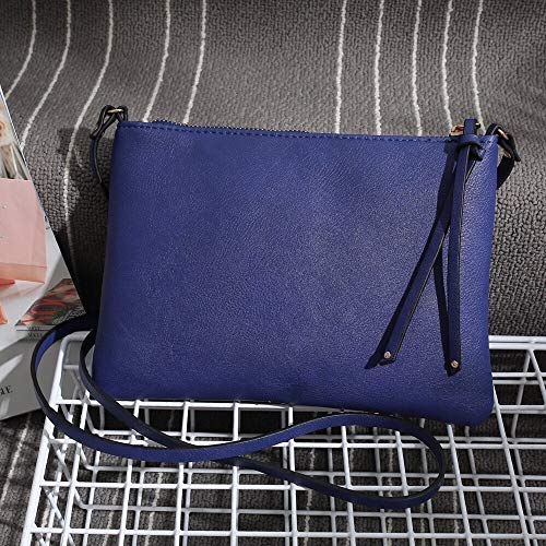 Preisvergleich Produktbild Luckhome RucksackRucksack Herren Backpack Schulrucksack Daypack Business für Männer Schüler Jungen Teenager,Damen Leder Geldbörse Satchel Cross Body Zipper Schultertasche Messenger BagBlau