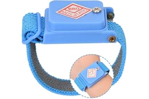 DAUERHAFT Antistatisches Armband, kabelloses antistatisches Armband, elektrostatisch, ESD-Entladungskabel-Armband, verstelltes Armband, antistatische Interferenz, für Elektriker oder IC/PLCC-Mitarbeiter