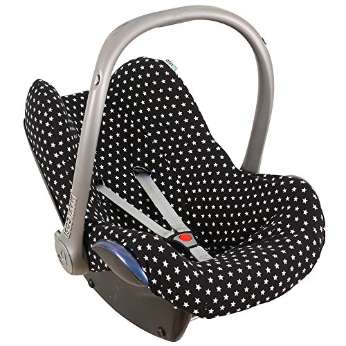 Bezug Ukje für Maxi-Cosi Cabriofix, Citi und Pebble - Schwarz mit Sterne
