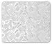 Produktbild Doodle Mouse Pad, Monochrome Angled and Curved Stripe Composition Grunge Inspirations Abstract Sketch, Standard Size Rectangle Non-Slip Rubber Mousepad, Black White