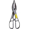 Midwest Tool & Cutlery MagSnips Replaceable Blade Snip - Straight Cut Regular Sheet Material Cutting Shears with All Purpose Blades & Magnesium Handles - MWT-1200