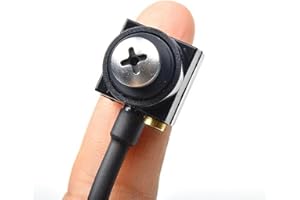 ENTERELETTRONICS Mini Telecamera Spia Nascosta Spy Cam con Microfono per Audio. Microspia Videocamera Invisibile Può Essere Visualizzata Direttamente su Monitor, Incluso 1 Alimentatore 12V-1Ah - Per Interno