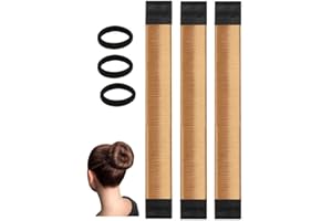 Magic Bun Makers 3 Pcs, OCHILIMA Professional Hair Bun Maker-Donut Hair- Perfect Hair Bun Maker-Ballet Bun Maker-Easy Bun Hair Tool-Kids Ballerina Bun-Shaper Bun Hair Tool Easy Bun Snap and Roll