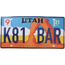 OPO Plaque Immatriculation USA Arizona - Réplique Métal 30x15cm - Déco Murale - Collection