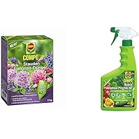 COMPO Stauden Langzeit-Dünger für alle Arten von Stauden, 6 Monate Langzeitwirkung, 2 kg, 46m² & Duaxo Universal Pilz…