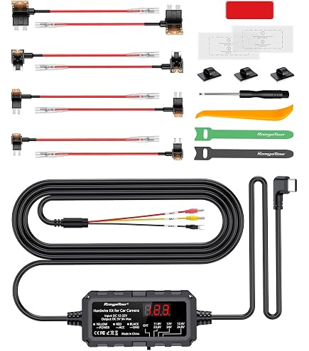 Dashcam Hardwire Kit 12 V-24 V Su 5 V 3 A Con Indicatore Di Tensione Tensione Regolabile Modalita Di Parcheggio 24 H Protezione Scarica Della Batteria Tipo C Avvio E Arresto Ritardo 91960760