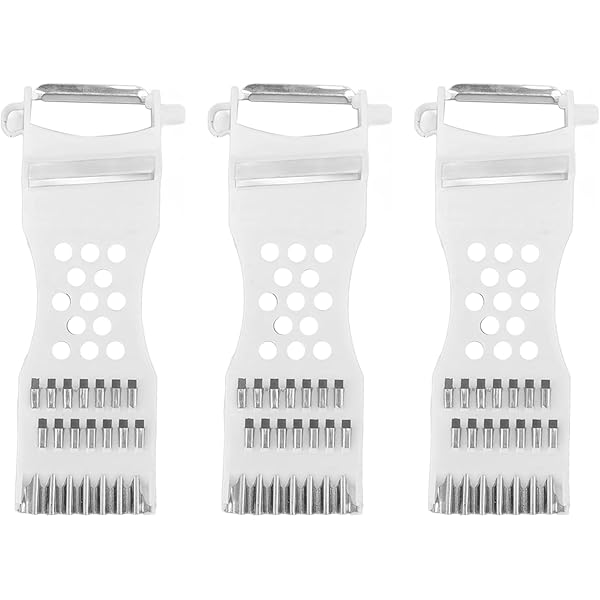 Pelapatate Multifunzione 5 In 1 - Affettatrice, Grattugia Per Frutta E Verdura, Acciaio - Foto 3