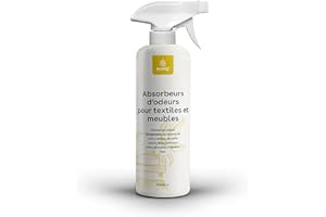 eco:fy Désodorisant Spray Neutralisateur d'odeurs Absorbeur d'odeurs Rafraîchisseur de textiles Élimine les odeurs incrustées en profondeur dans les fibres (0,5 l)