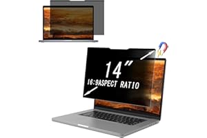 NicMool Magnétique Filtre de Confidentialité pour 14 16:9, Amovible Film Protecteur d'écran, Privacy Anti Espion Filtre, Anti-Lumière Bleu Anti-Reflet Film pour Écran d’Ordinateur & Moniteur 14