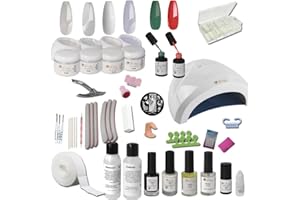 UV Gel Starter Set Including UV Stamp Set Hollywood UV Starter Set Nail Polish and Nail Art UV Gel Kit