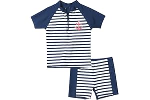 Playshoes Unisex Kinder Uv-Schutz Bade-Set zweiteilig Schwimmshirt Badeshorts Badebekleidung (1er Pack)