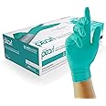 Unigloves Green Pearl Nitrile Examination Gloves - Multipurpose, Powder Free and Latex Free Disposable Gloves - Box of 100 Gloves, Green, Small (GP0042)